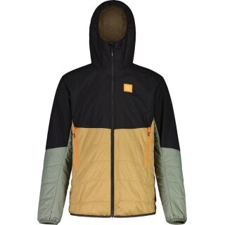 Maloja Kurtka narciarska PikujM Ski Touring Puffer (wiatroszczelna, izolacja PrimaLoft® Gold) czarna/wielokolorowa męska