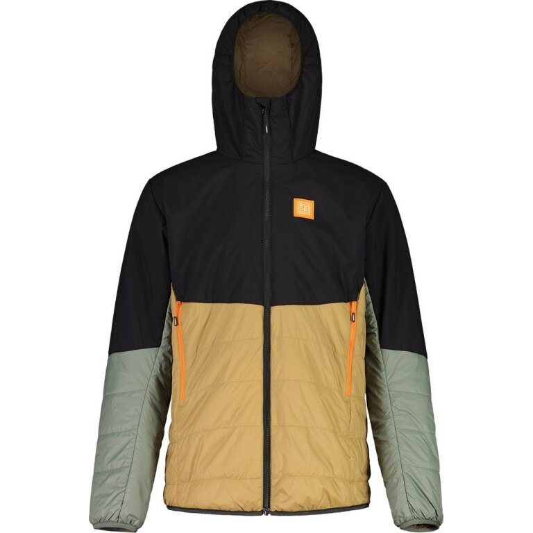 Maloja Kurtka narciarska PikujM Ski Touring Puffer (wiatroszczelna, izolacja PrimaLoft® Gold) czarna/wielokolorowa męska