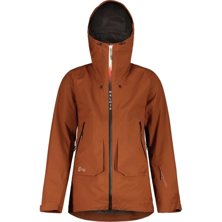 Maloja Zimowa kurtka narciarska LaureinM (wodoodporna) brązowa męska