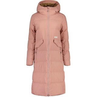 Maloja Płaszcz zimowy AnkogelM Urban ReDown Coat (2-warstwy, wiatroszczelny, bardzo ciepły) mauvepink Damski