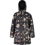 Maloja Zimowy płaszcz FossanM Urban Puffer Coat (PrimaLoft® BIO133, wiatroszczelny) czarny/kwiatowy Damski