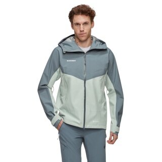 Mammut całoroczna kurtka wędrówkowa Crater IV Hardshell z kapturem (3-warstwowa, wodoodporna, wytrzymała) szara męska