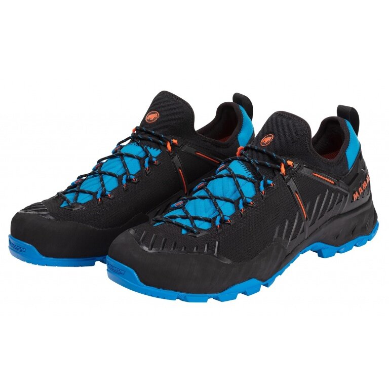 Mammut Buty trekkingowe Alnasca II Low Knit GTX (wodoodporne) czarny/niebieski męskie