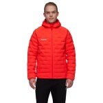 Kurtka zimowa Mammut Sander Insulated z kapturem (ocieplana dzięki wypełnieniu z włókien syntetycznych) czerwona męska