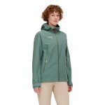 Mammut Kurtka wędrówkowa Alto Light Hardshell z kapturem (lekka, wodoodporna, bez PFC) jadeitowa damska