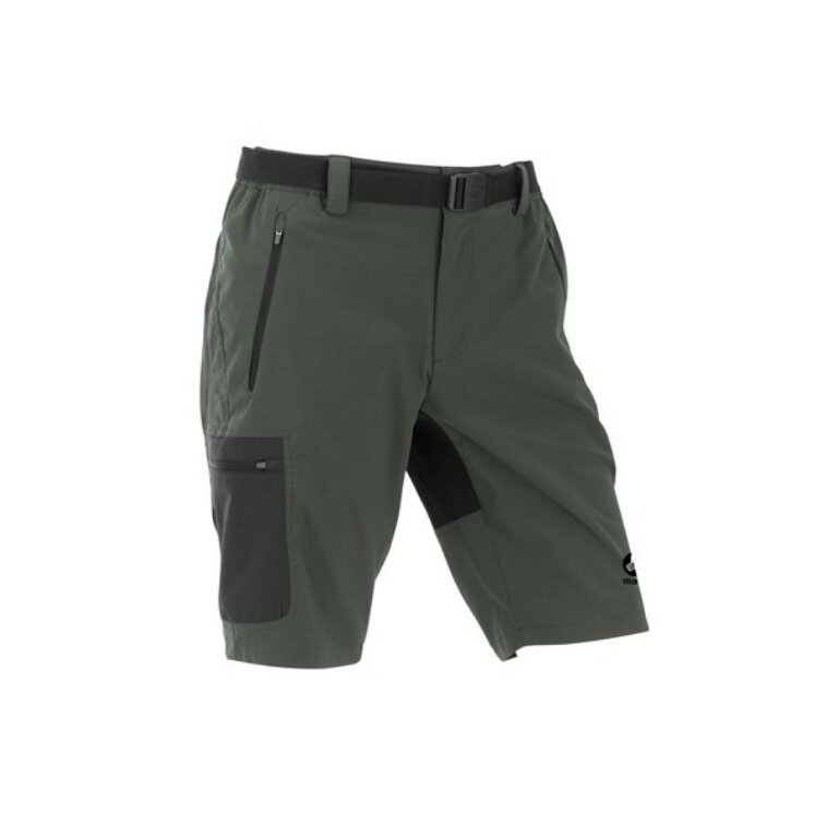 Maul Wędrowne Spodnie Trekkingowe Doldenhorn II krótkie ciemnozielone/kawowe Męskie