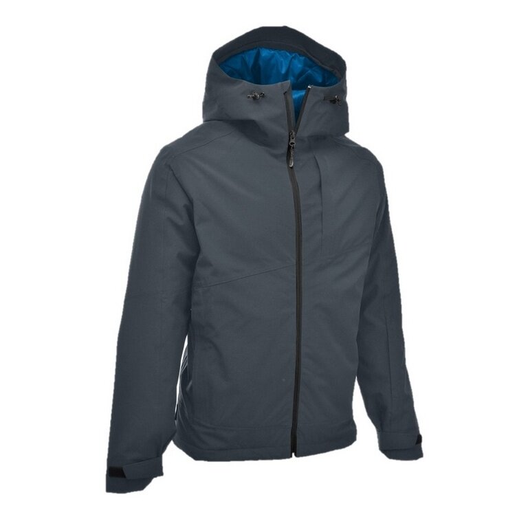 Maul Trekking-Wanderjacke Terrak MTX 10.0 Megatex (wodoodporna, wiatroszczelna, oddychająca) ciemnoszara/niebieska męska