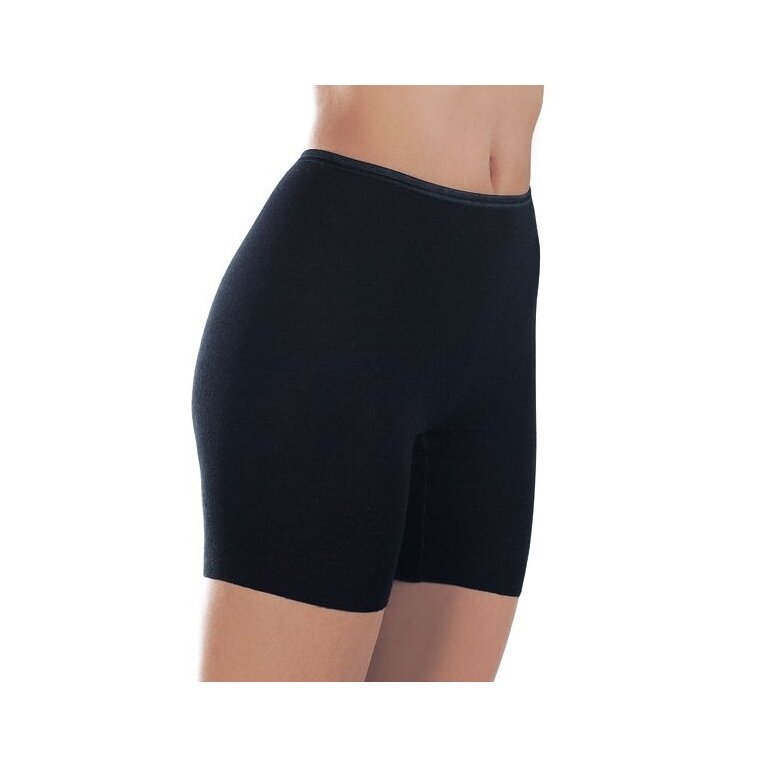 Medima Bielizna Damska Slipy (Bokserki) - Kaszmir/Satyna - czarny (Rozm. S-L)