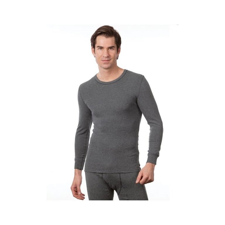 Medima Bielizna Długa Koszulka z Długim Rękawem (Angora i Bawełna) szara Męska (Rozm. XL-XXL)