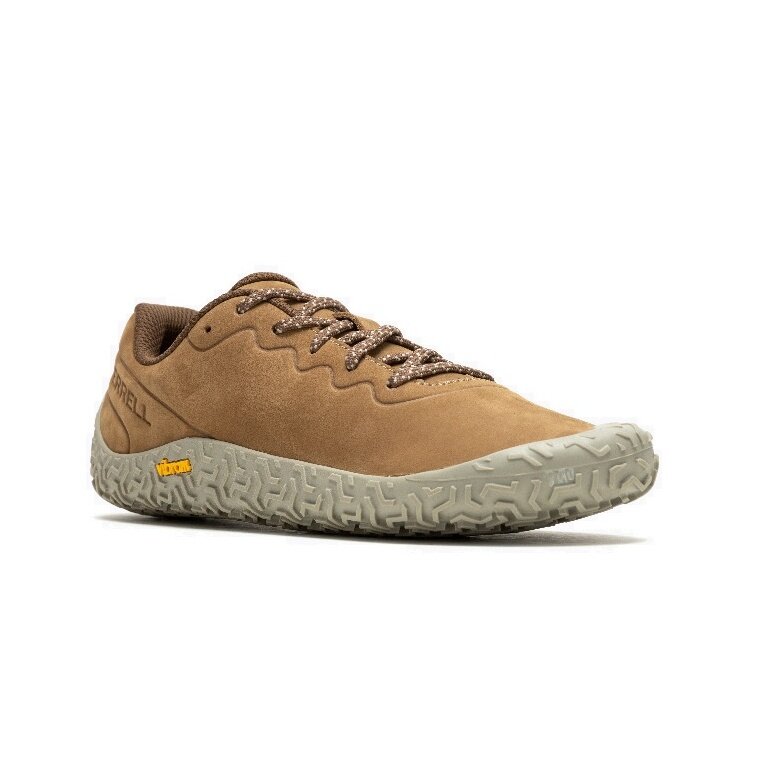Merrell Minimalne buty biegowe Vapor Glove 6 skórzane brązowe damskie