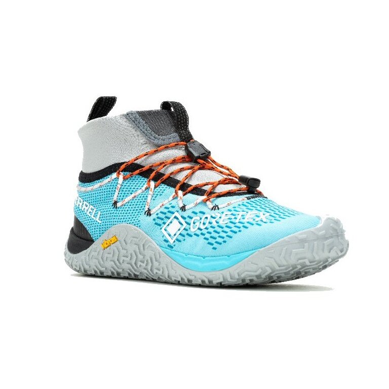 Merrell Trail-Buty biegowe Trail Glove 7 GTX (wodoodporne, oddychające) jasnoniebieskie/szare damskie