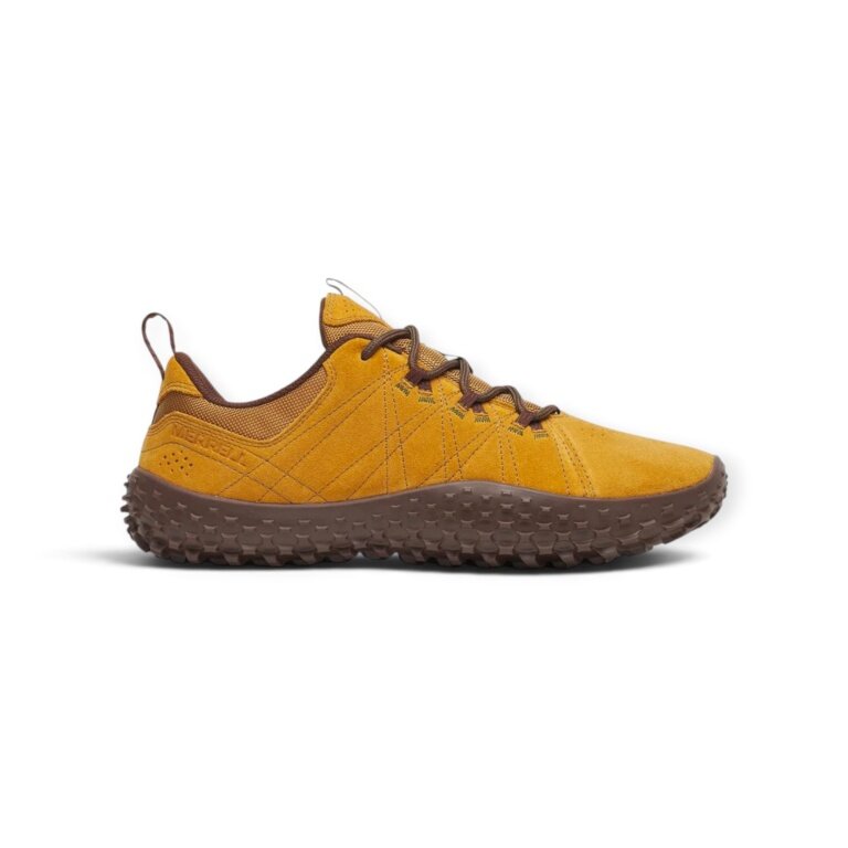 Merrell Minimalne Sneakersy Wrapt (Buty do biegania boso, skóra) 2026 żółty/brązowy męskie