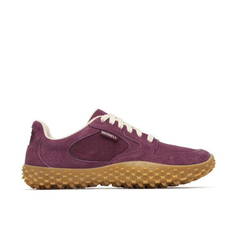 Merrell Minimalne sneakersy Wrapt (skóra zamszowa, wodoodporne) wiśniowo/burgundowe dla kobiet