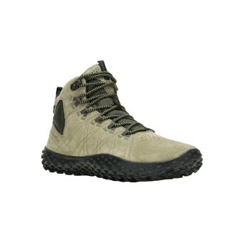Merrell Sneaker Wrapt Mid WP (Minimalne buty biegowe, skóra, wodoodporne) oliwkowo-zielone/czarne męskie
