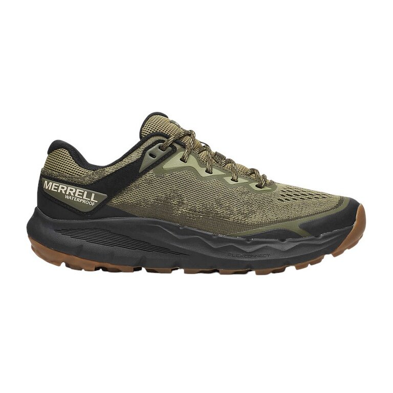 Buty biegowe Merrell Trail Nova 4 WP (wodoodporne) zielono-czarne męskie