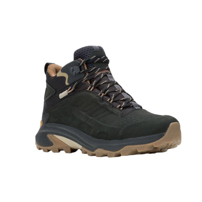 Merrell Buty trekkingowe Moab Speed 2 Leather MID WP (skóra nubukowa, wodoodporne) czarne męskie