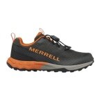 Buty trekkingowe Merrell Agility Peak (wszechstronne, system szybkiego sznurowania) oliwkowo/czarno/pomarańczowe dla chłopców