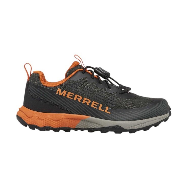 Buty trekkingowe Merrell Agility Peak (wszechstronne, system szybkiego sznurowania) oliwkowo/czarno/pomarańczowe dla chłopców