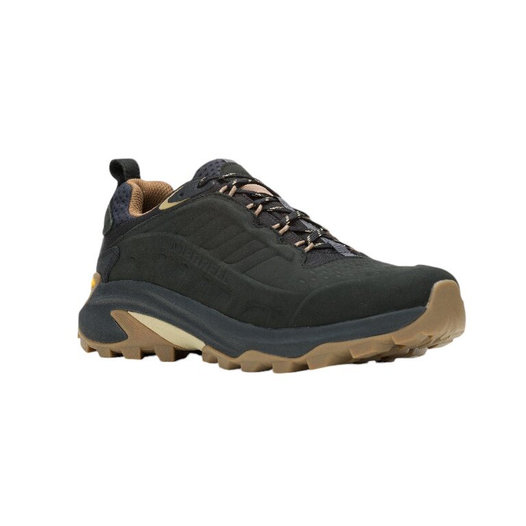 Merrell Buty trekkingowe Moab Speed 2 Leather WP (skóra nubukowa, wodoodporne) czarne męskie