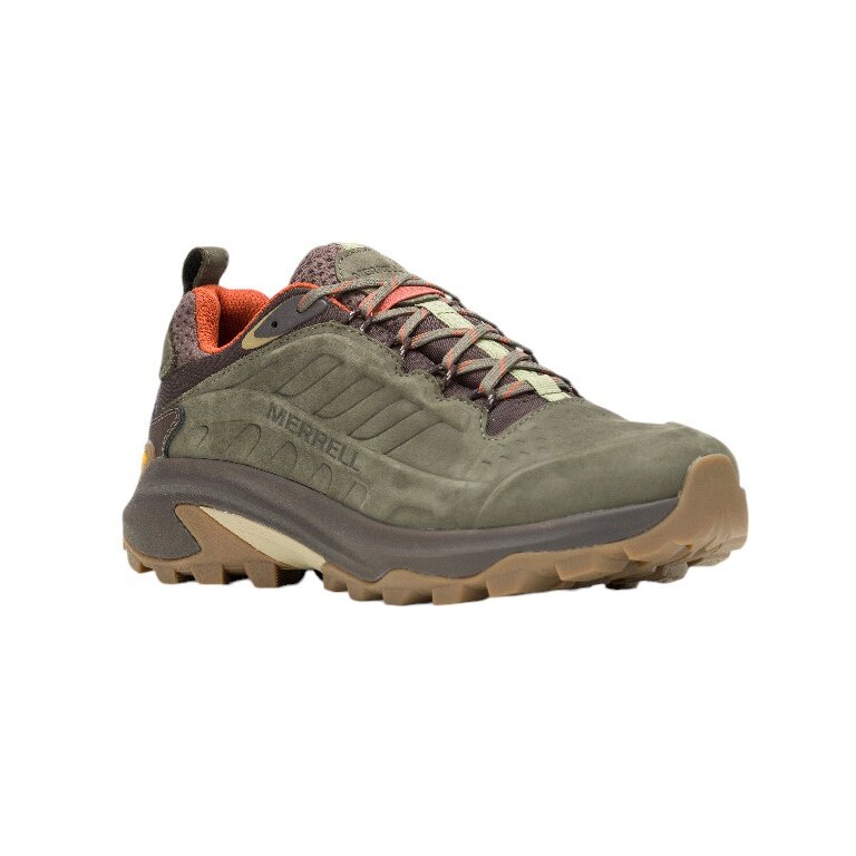 Merrell Buty trekkingowe Moab Speed 2 Leather WP (skóra nubukowa, wodoodporne) oliwkowe męskie