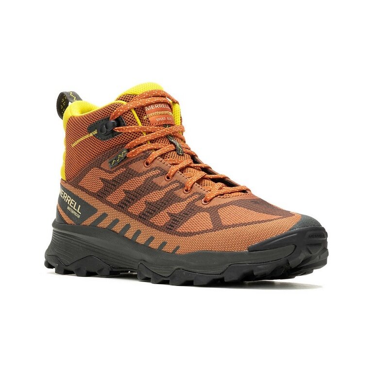 Merrell Buty trekkingowe Speed Eco Mid Waterproof (wodoodporne, oddychające) pomarańczowo/brązowe męskie