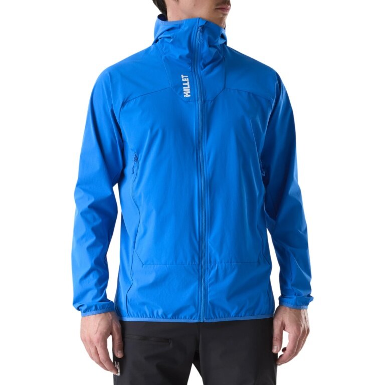 Kurtka softshell Millet Kamet XCS Light Hoodie (oddychająca, optymalna swoboda ruchów) niebieska męska