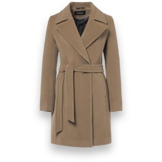 Milo płaszcz zimowy Bella (mieszanka wełny, z kapturem) czarny damski (Kopie)