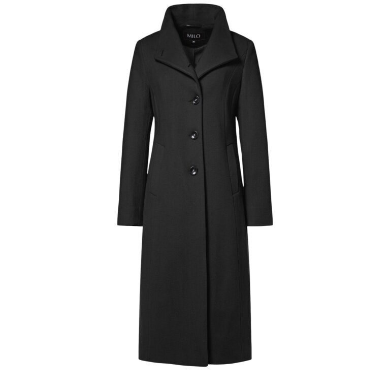 Milo płaszcz zimowy Nada (mieszanka wełny) czarny damski