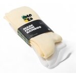 MoEa Skarpetki Dziennie Crew Bamboo - Zestaw Ananasowy - biały/żółty - 2 pary