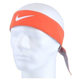 Nike opaska na głowę Premier Head Tie 2026 pomarańczowa/biała - 1 sztuka