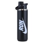 Nike Butelka do picia SS Recharge Chug Bottle Stal nierdzewna Grafika czarno/biała 709ml