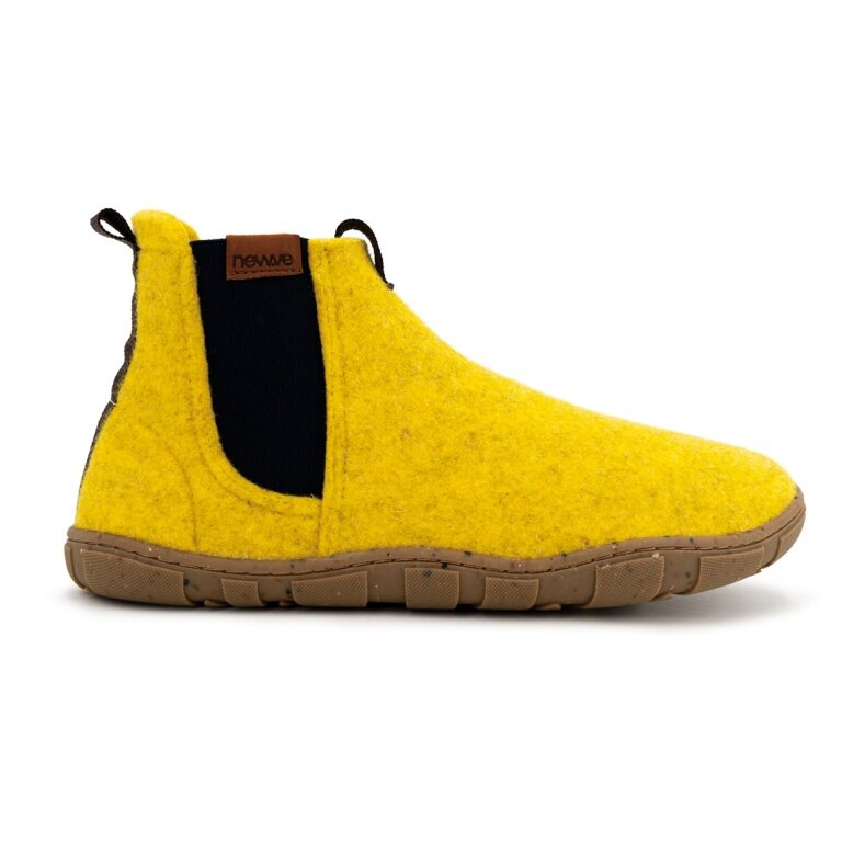 NewVe Buty Barfussschuhe Sneaker Skyline (Filzwolle) żółte