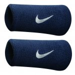Nike Opaska Swoosh Jumbo (74% bawełny) obsydian - 2 sztuki