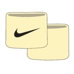 Nike Opaska Tenisowa Premier Single Nadgarstek 2023 żółta - 2 sztuki