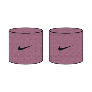 Nike opaska na nadgarstek Swoosh Classic (mieszanka bawełny) 2026 różowa/fioletowa - 2 sztuki