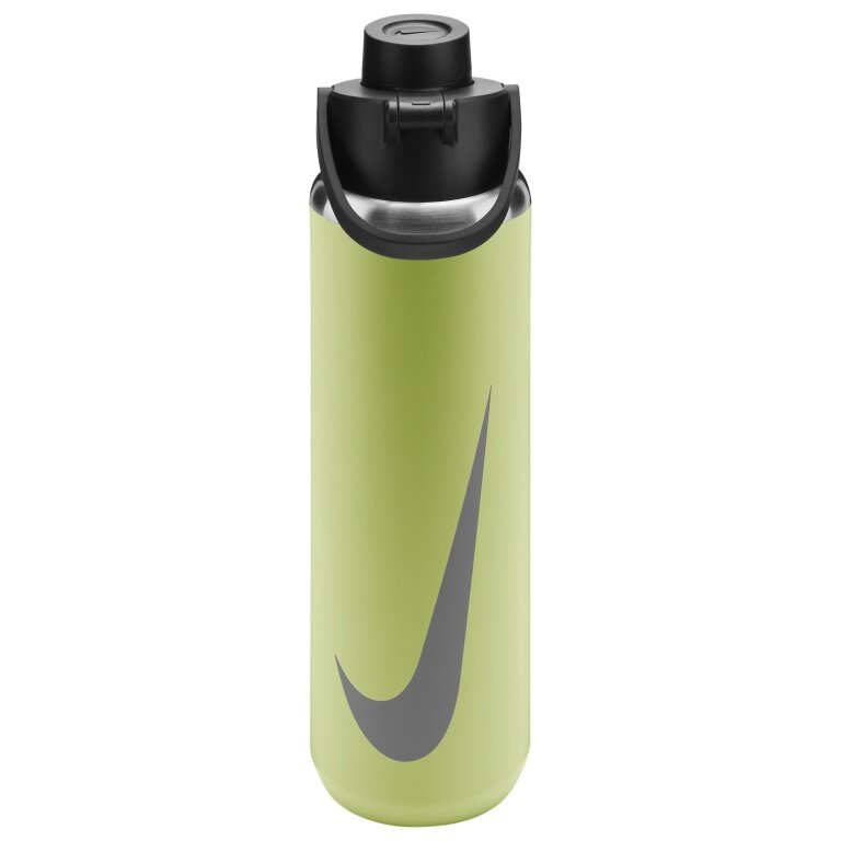 Nike Butelka do picia Recharge Chug Bottle stal nierdzewna grafika limonkowa/srebrna 709ml