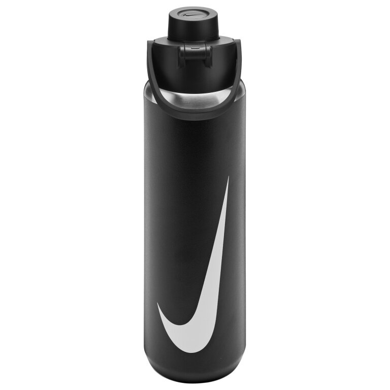 Nike Butelka do picia Recharge Chug Bottle ze stali nierdzewnej czarna/biała 709ml