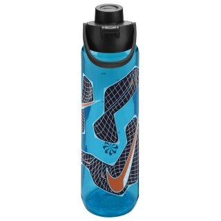 Nike Butelka do picia TR Renew Recharge Chug Bottle niebiesko/czarna 709ml