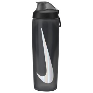 Nike Butelka do picia Refuel Bottle z blokadą, antracytowa, 709ml