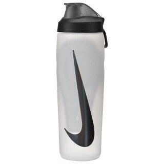 Nike Butelka do picia Refuel Bottle z blokadą, przezroczysta/czarna, 709ml