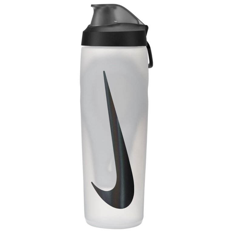 Nike Butelka do picia Refuel Bottle z blokadą, przezroczysta/czarna, 709ml