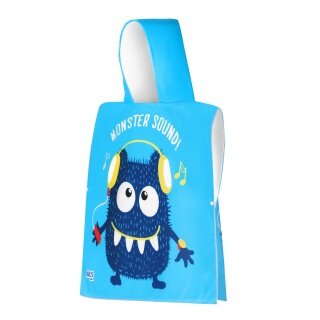 Nils Aqua Ręcznik Poncho z Kapturem NAR20 Monster (Mikrofibra, 60x85cm) niebieski