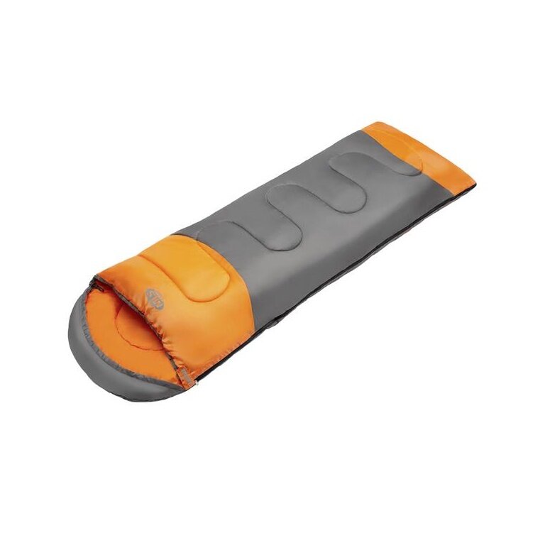 Nils Camp Śpiwór NC2008 Rozmiar L (śpiwór na 2 pory roku) pomarańczowy/czarny 185x75cm
