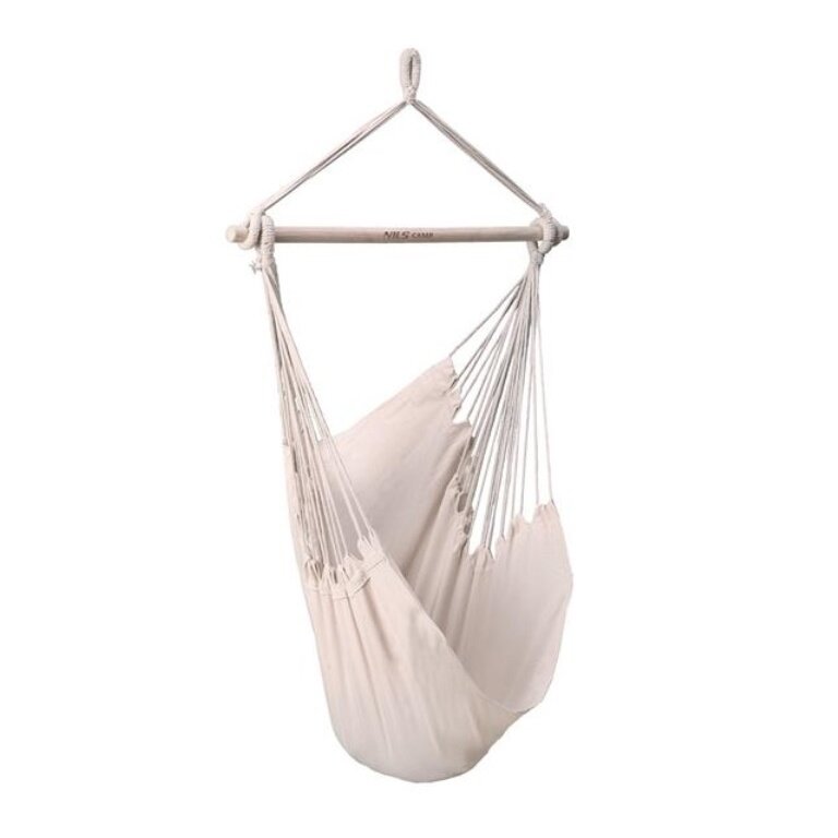 Nils Camp Fotel wiszący NC0033 (belka drewniana, maksymalne obciążenie 120kg) beżowy 130x100cm