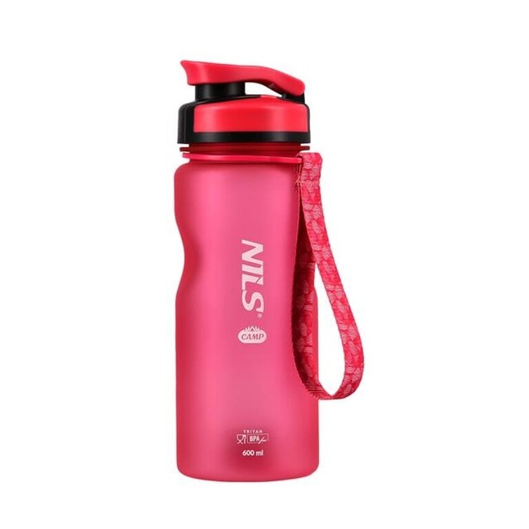 Nils Camp Butelka NC1740 Tritan (bez BPA) 600ml różowa/różowa