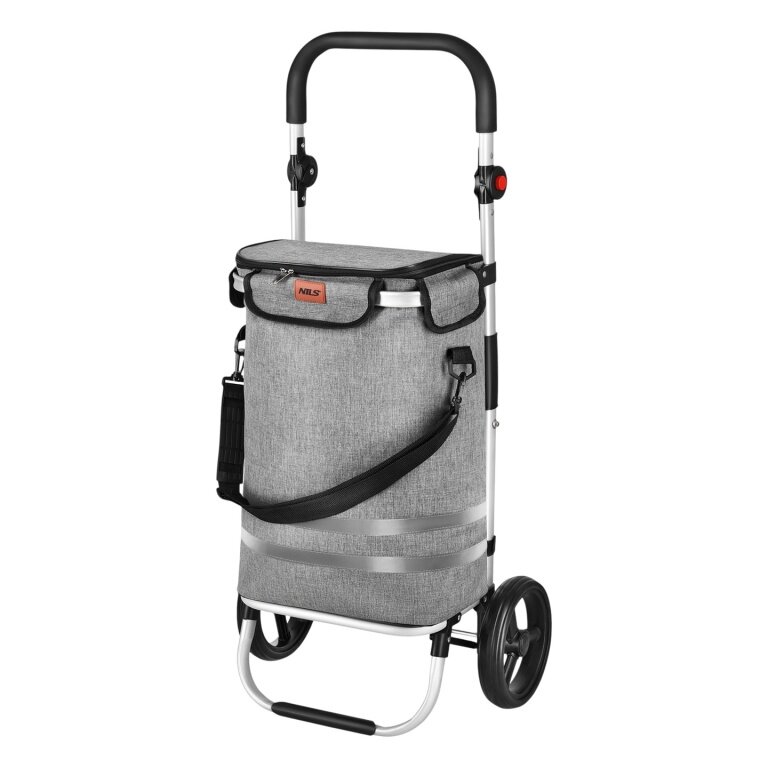Wózek zakupowy Nils Camping Premium NC4305 (z torbą) szary