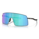 Okulary przeciwsłoneczne Oakley Sutro ti (kolor soczewek: Prizm sapphire) Satin lead - 1 para okularów z twardym etui.