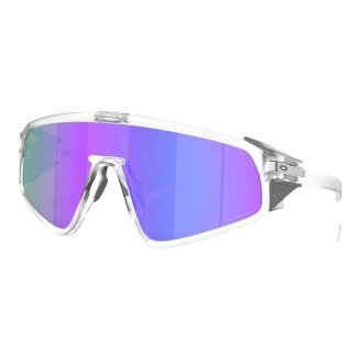Okulary przeciwsłoneczne Oakley Latch panel (kolor szkła: Prizm violet) przezroczysty matowy - 1 para okularów