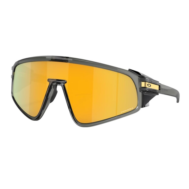 Okulary przeciwsłoneczne Oakley Latch panel (kolor soczewek: Prizm 24k) szare - 1 para okularów