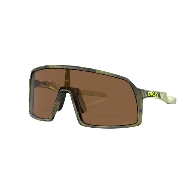 Okulary przeciwsłoneczne Oakley Sutro S (kolor soczewek: Prizm bronze) fern swirl zielony - 1 para okularów z twardym etui.